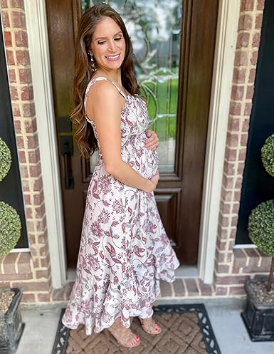 GRACE KARIN 2025 Women’s Boho Floral Maxi Sundress Square Neck A-Line Swing Beach Outfit